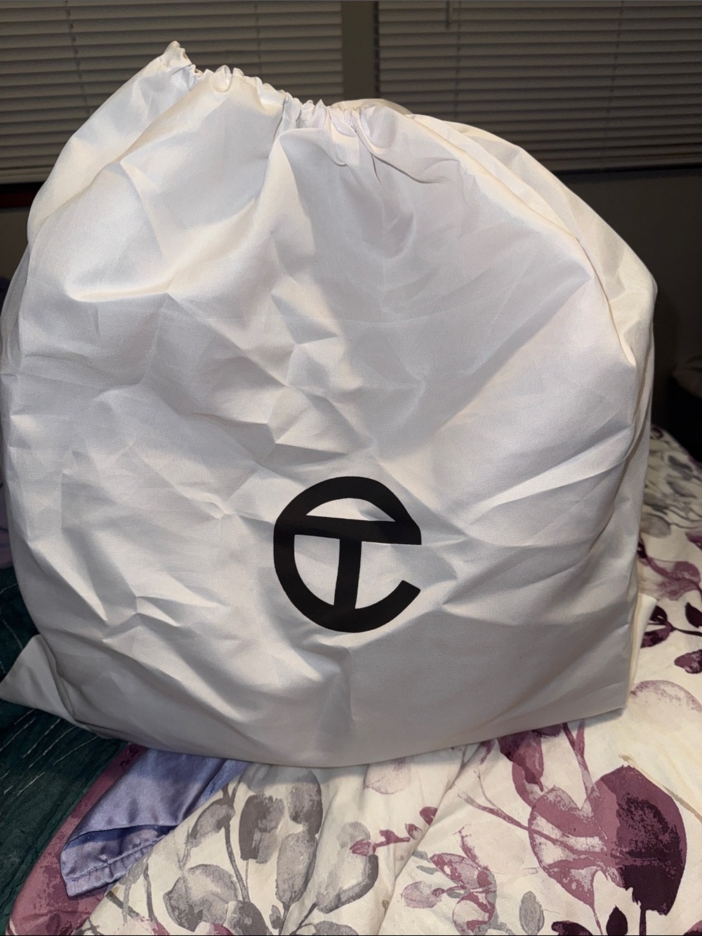 Black Leather Telfer Tote with Embossed Round Logo - Picture 6 of 7